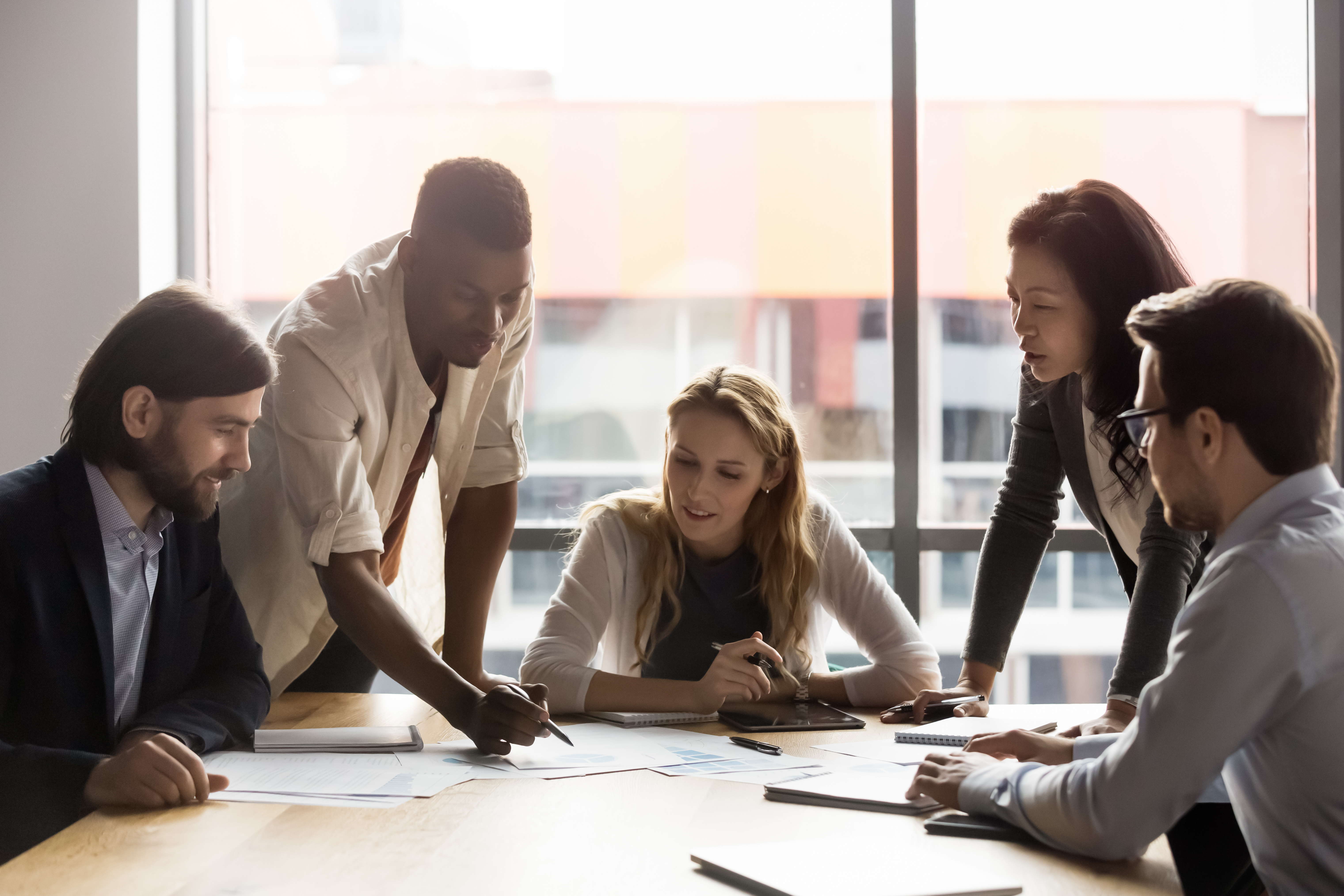 Team Around a Table Discussion